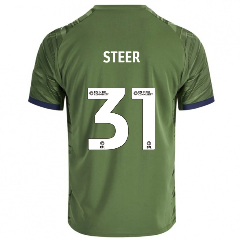 Danxen Homem Camisola Jed Steer #31 Verde Branco Alternativa 2025/26 Camisa Brasil
