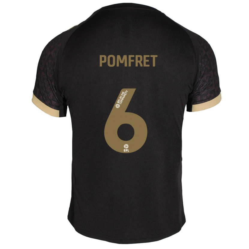 Danxen Homem Camisola Taya Pomfret #6 Preto Dourado Alternativa 2025/26 Camisa Brasil