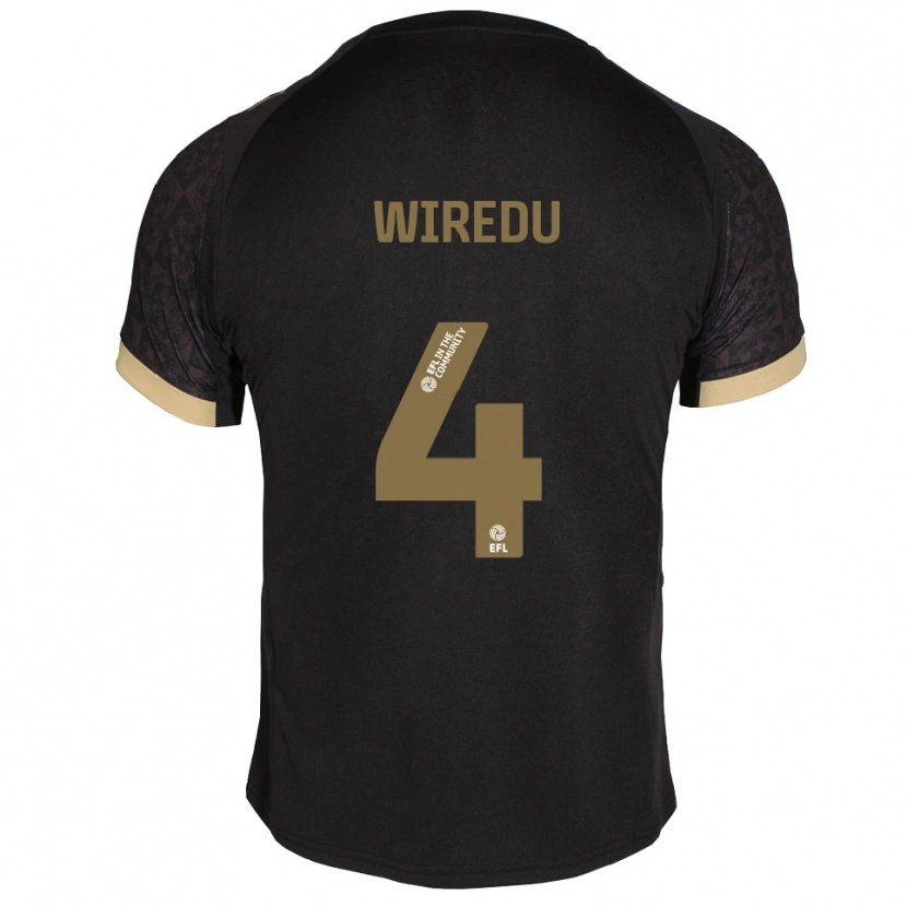 Danxen Homem Camisola Brendan Wiredu #4 Preto Dourado Alternativa 2025/26 Camisa Brasil