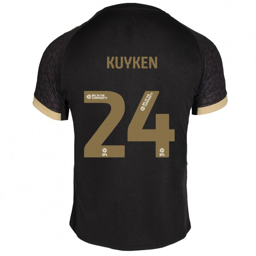 Danxen Homem Camisola Ava Kuyken #24 Preto Dourado Alternativa 2025/26 Camisa Brasil