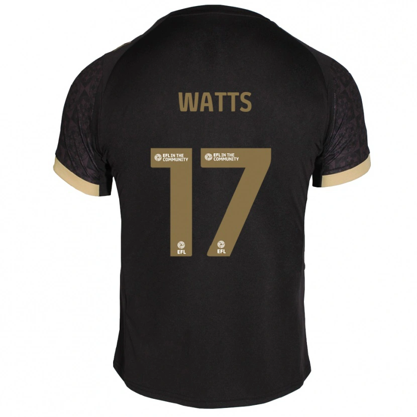 Danxen Homem Camisola Caleb Watts #17 Preto Dourado Alternativa 2025/26 Camisa Brasil