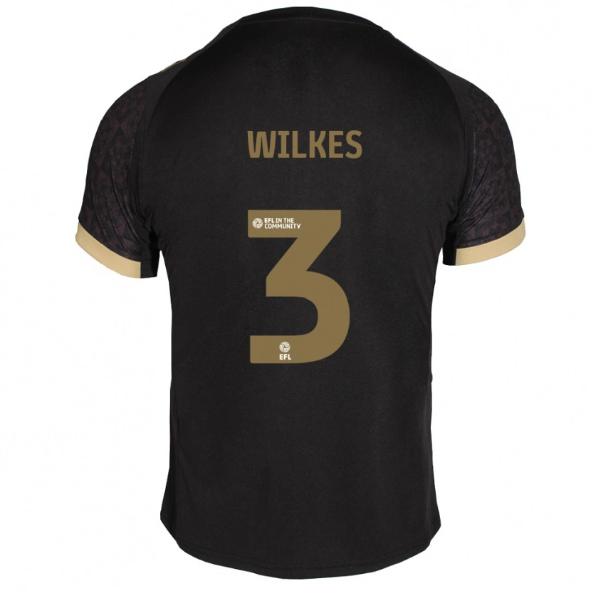 Danxen Homem Camisola Finley Wilkes #3 Preto Dourado Alternativa 2025/26 Camisa Brasil