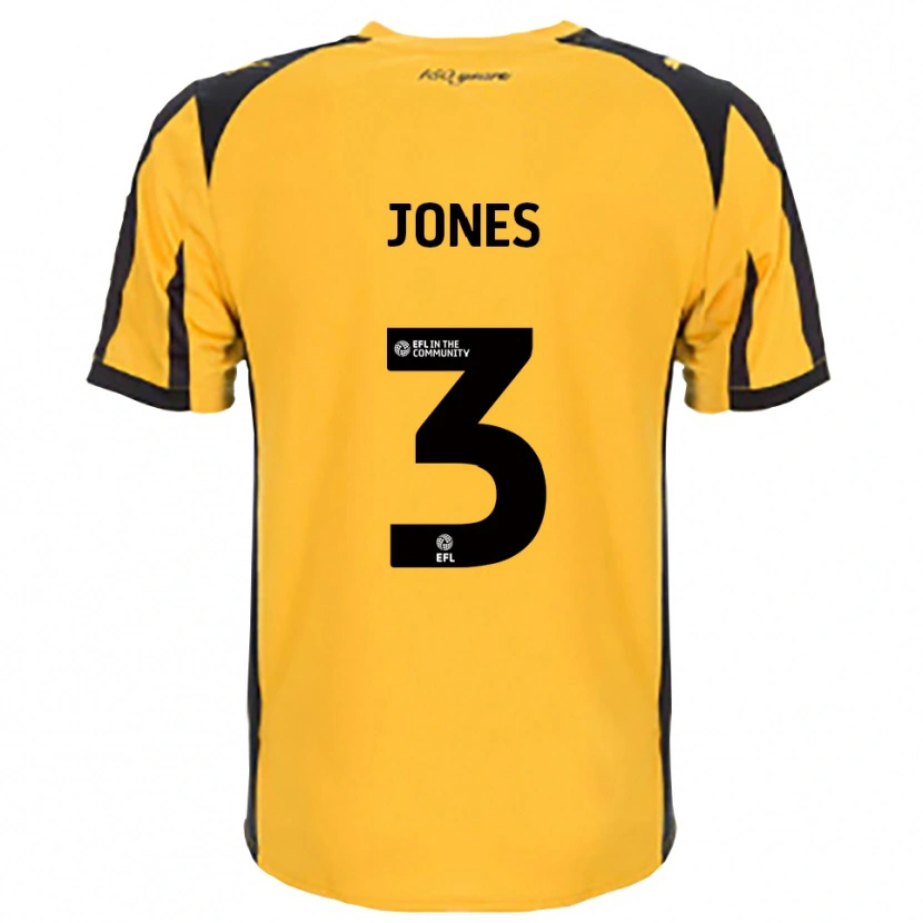 Danxen Homem Camisola Dan Jones #3 Laranja Preto Alternativa 2025/26 Camisa Brasil
