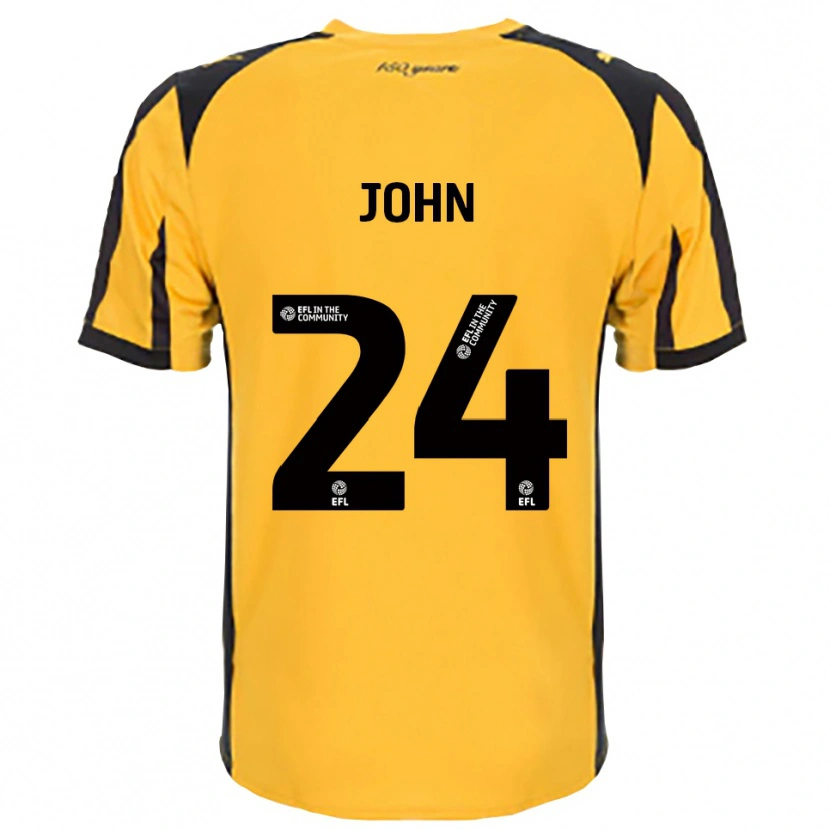 Danxen Homem Camisola Kyle John #24 Laranja Preto Alternativa 2025/26 Camisa Brasil
