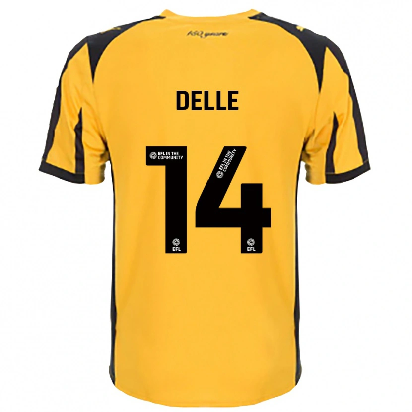 Danxen Homem Camisola Mani Delle #14 Laranja Preto Alternativa 2025/26 Camisa Brasil