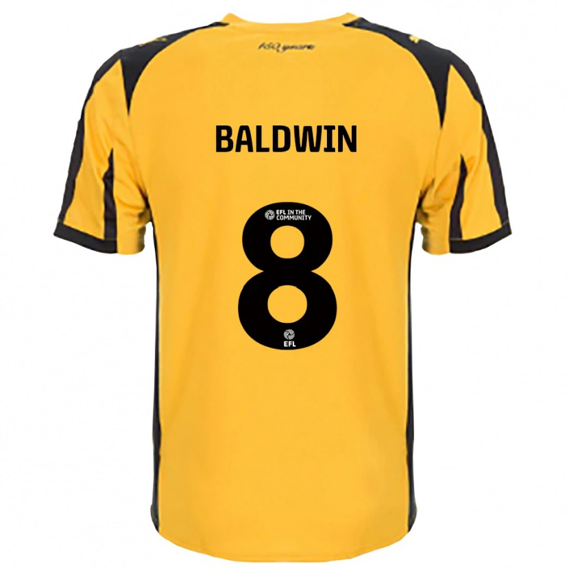 Danxen Homem Camisola Meg Baldwin #8 Laranja Preto Alternativa 2025/26 Camisa Brasil