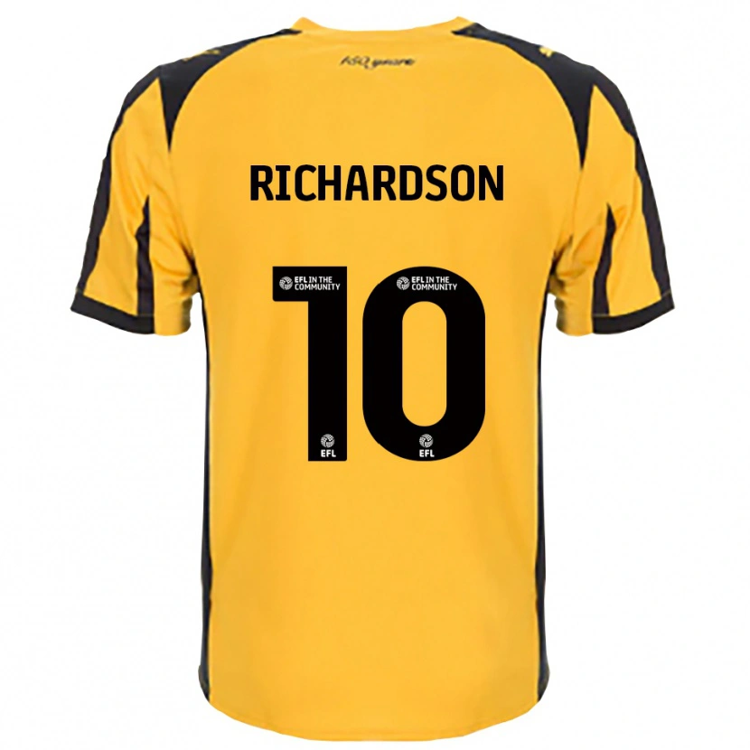 Danxen Homem Camisola Kelsey Richardson #10 Laranja Preto Alternativa 2025/26 Camisa Brasil