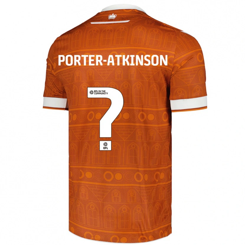 Danxen Homem Camisola Jayden Porter-Atkinson #0 Laranja Branco Alternativa 2025/26 Camisa Brasil