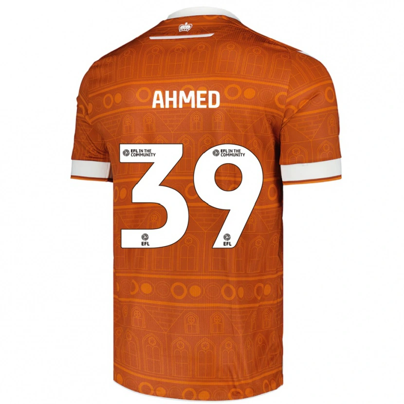 Danxen Homem Camisola Ashqar Ahmed #39 Laranja Branco Alternativa 2025/26 Camisa Brasil