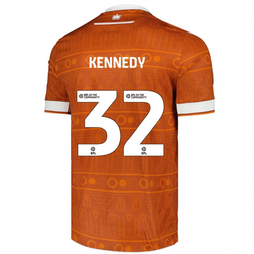 Danxen Homem Camisola Stevie Kennedy #32 Laranja Branco Alternativa 2025/26 Camisa Brasil
