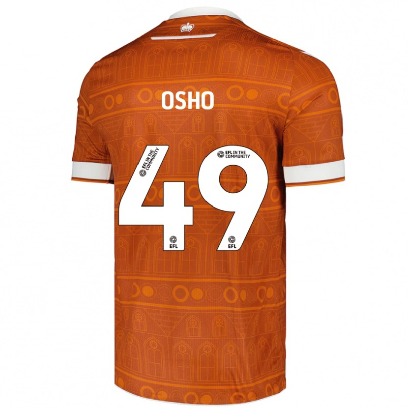 Danxen Homem Camisola Emmanuel Osho #49 Laranja Branco Alternativa 2025/26 Camisa Brasil