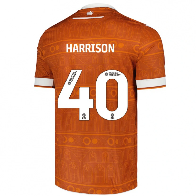 Danxen Homem Camisola Sam Harrison #40 Laranja Branco Alternativa 2025/26 Camisa Brasil