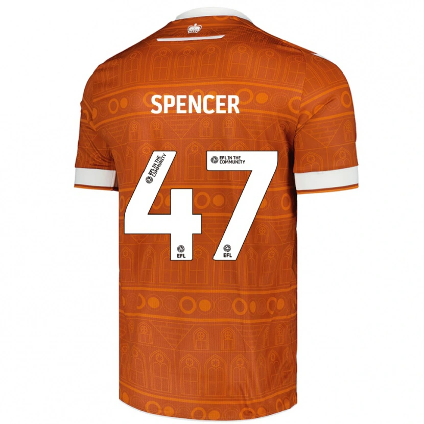 Danxen Homem Camisola Shay Spencer #47 Laranja Branco Alternativa 2025/26 Camisa Brasil