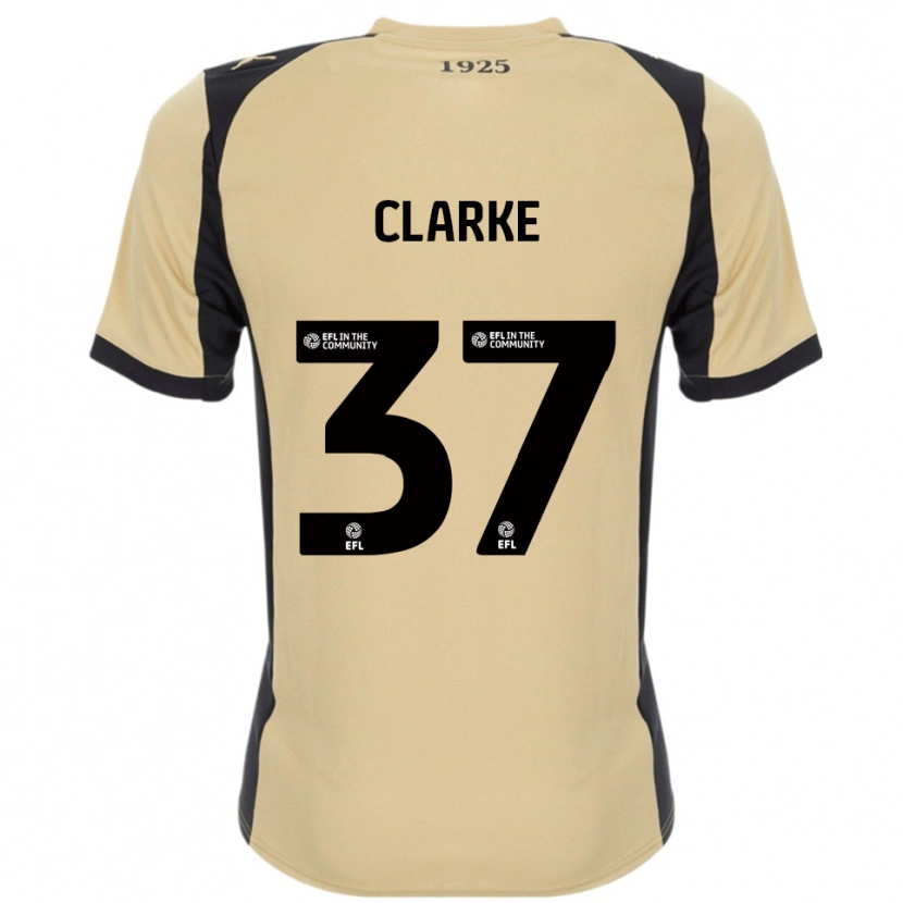 Danxen Homem Camisola James Clarke #37 Dourado Preto Alternativa 2025/26 Camisa Brasil