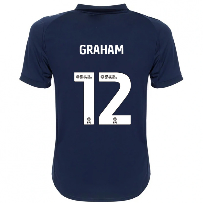 Danxen Homem Camisola Leo Graham #12 Azul Marinho Branco Alternativa 2025/26 Camisa Brasil