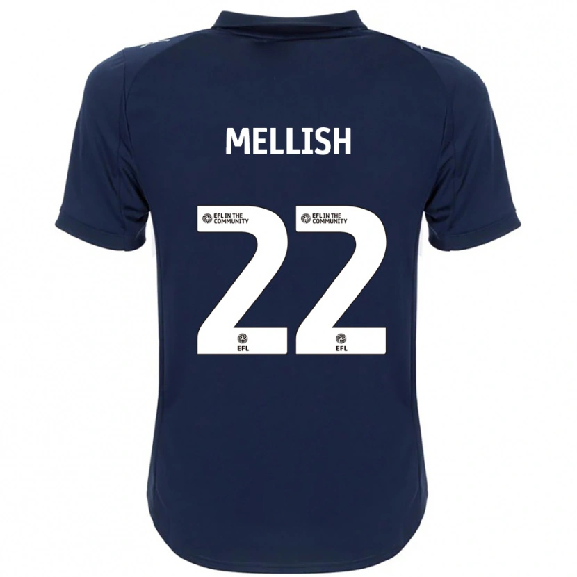 Danxen Homem Camisola Jon Mellish #22 Azul Marinho Branco Alternativa 2025/26 Camisa Brasil