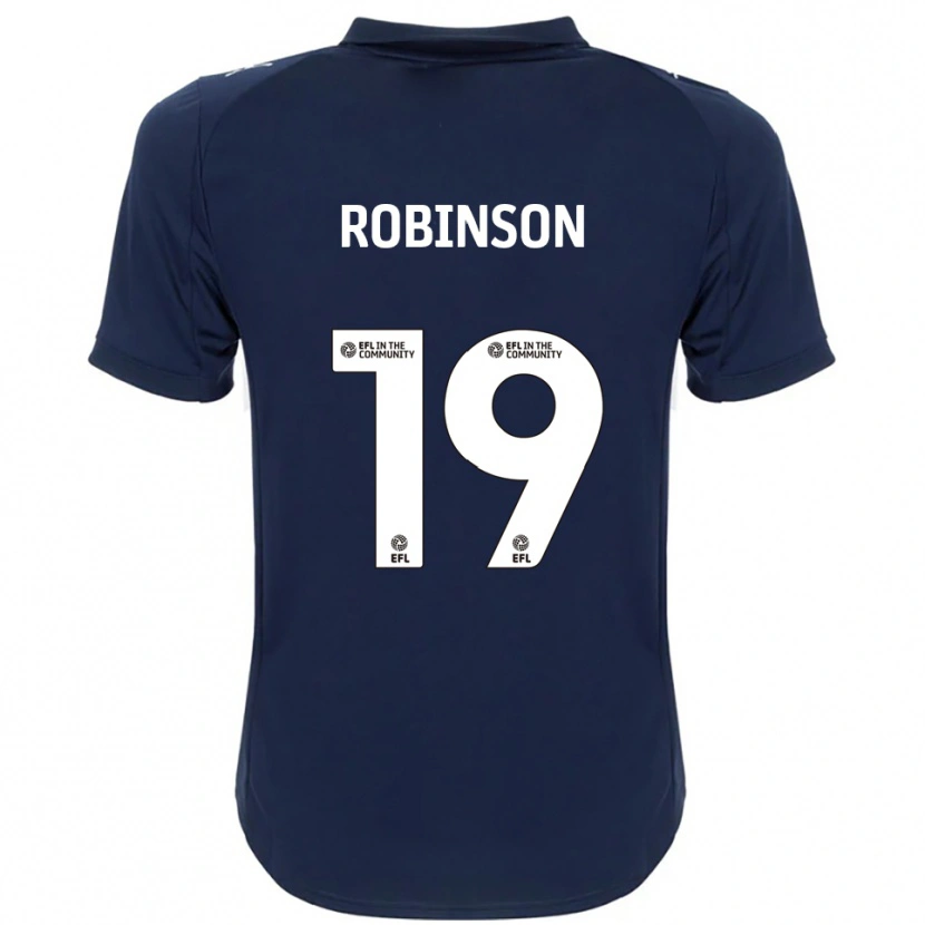 Danxen Homem Camisola Luke Robinson #19 Azul Marinho Branco Alternativa 2025/26 Camisa Brasil