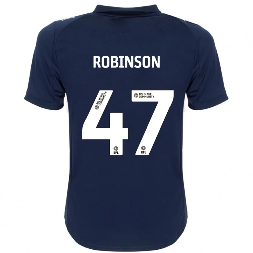 Danxen Homem Camisola Josh Robinson #47 Azul Marinho Branco Alternativa 2025/26 Camisa Brasil