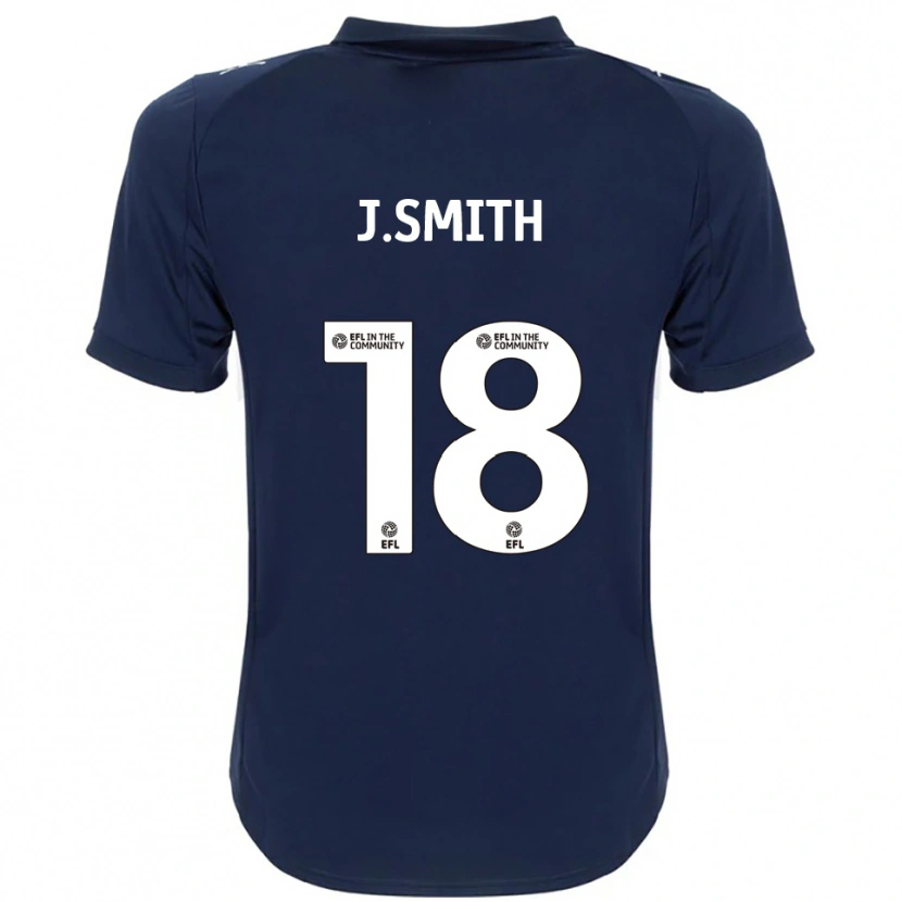 Danxen Homem Camisola Jonny Smith #18 Azul Marinho Branco Alternativa 2025/26 Camisa Brasil