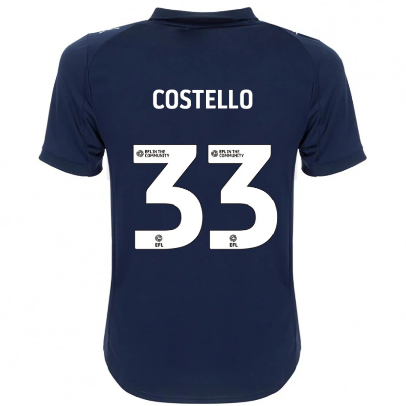 Danxen Homem Camisola Tom Costello #33 Azul Marinho Branco Alternativa 2025/26 Camisa Brasil