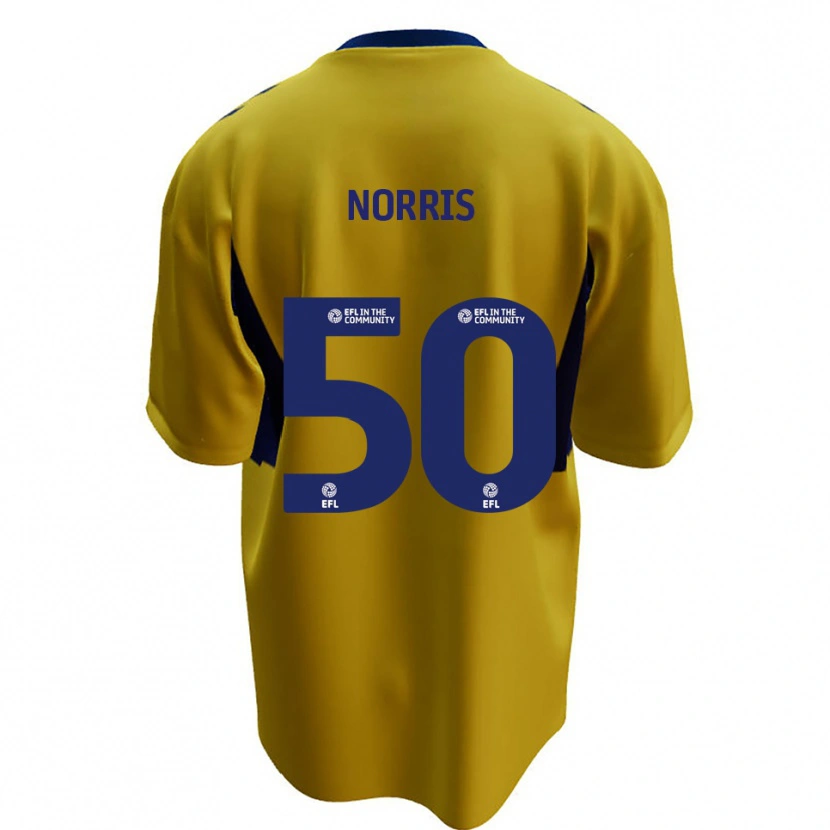 Danxen Homem Camisola Will Norris #50 Amarelo Azul Alternativa 2025/26 Camisa Brasil