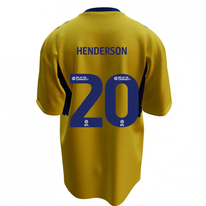 Danxen Homem Camisola Ewan Henderson #20 Amarelo Azul Alternativa 2025/26 Camisa Brasil