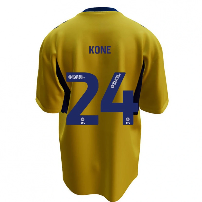 Danxen Homem Camisola Richard Kone #24 Amarelo Azul Alternativa 2025/26 Camisa Brasil