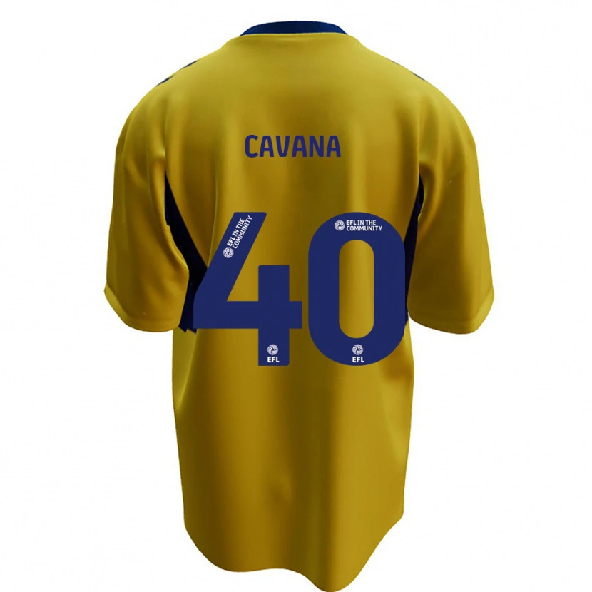 Danxen Homem Camisola Max Cavana #40 Amarelo Azul Alternativa 2025/26 Camisa Brasil