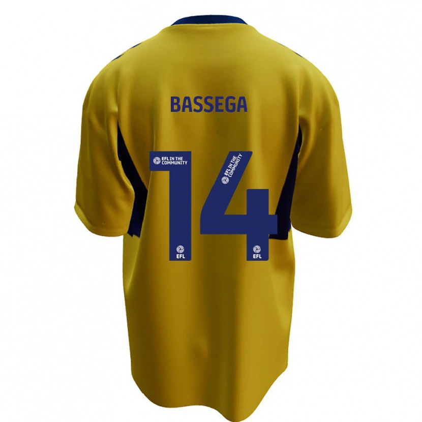 Danxen Homem Camisola Nsemi Bassega #14 Amarelo Azul Alternativa 2025/26 Camisa Brasil
