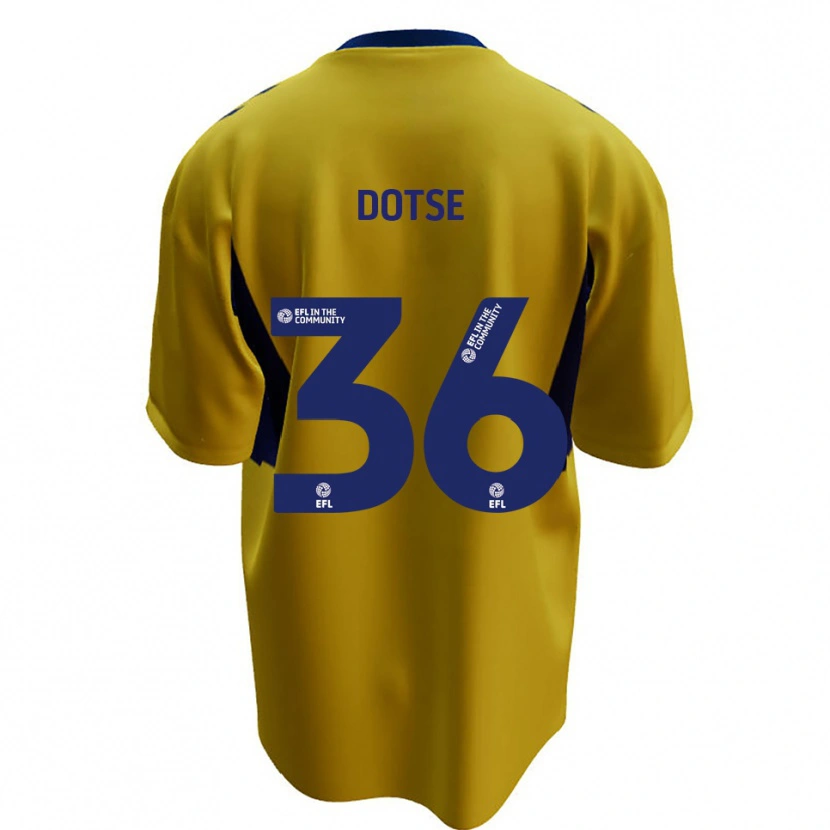 Danxen Homem Camisola Jahiem Dotse #36 Amarelo Azul Alternativa 2025/26 Camisa Brasil