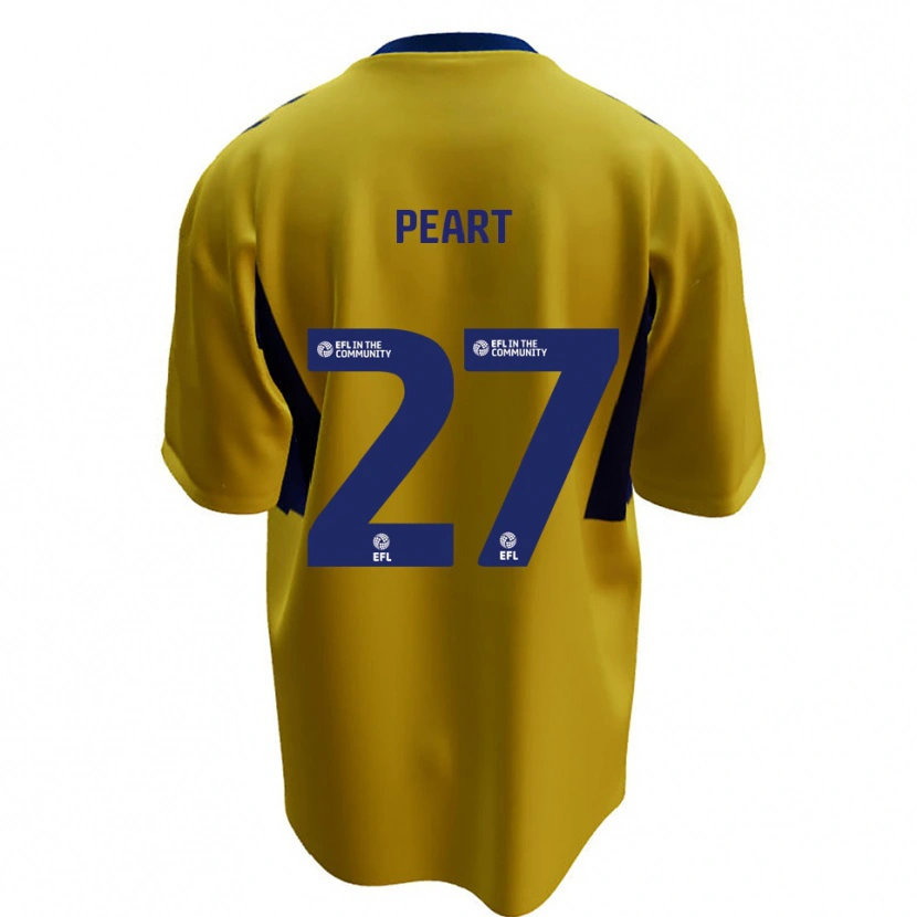 Danxen Homem Camisola Brody Peart #27 Amarelo Azul Alternativa 2025/26 Camisa Brasil
