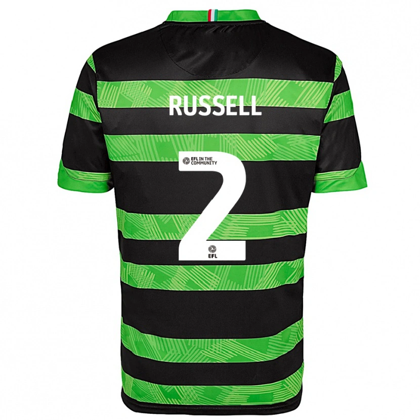 Danxen Homem Camisola Rosie Russell #2 Preto Verde Alternativa 2025/26 Camisa Brasil