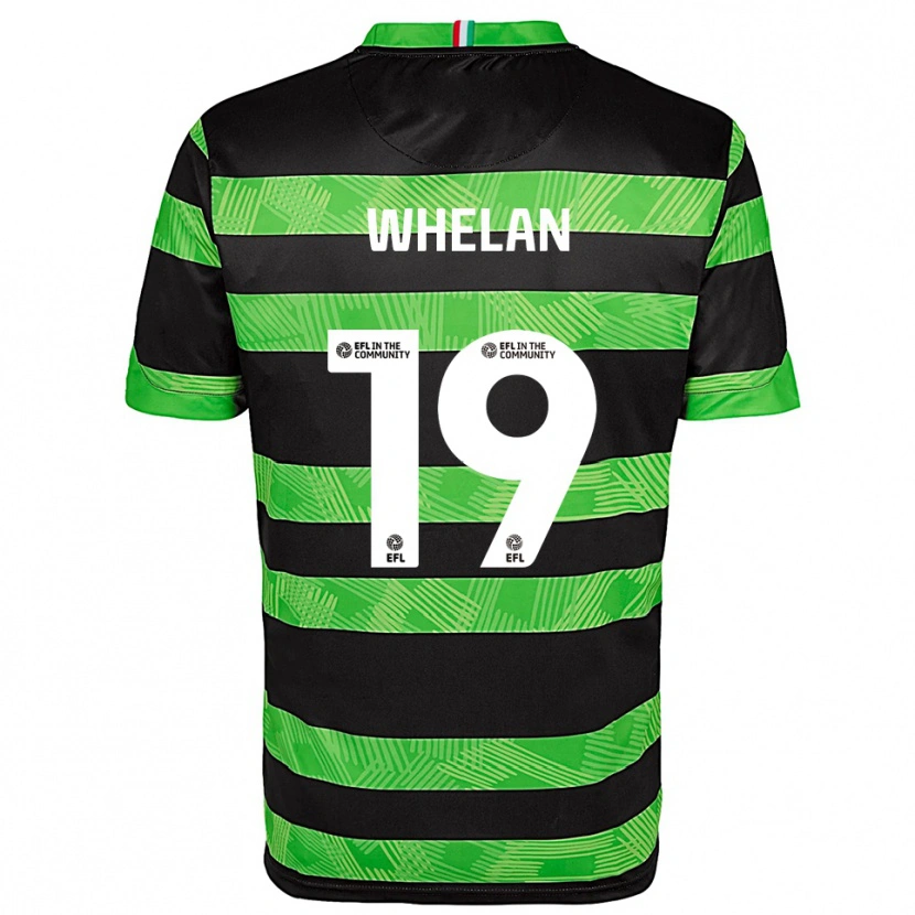 Danxen Homem Camisola Kelly-Jade Whelan #19 Preto Verde Alternativa 2025/26 Camisa Brasil