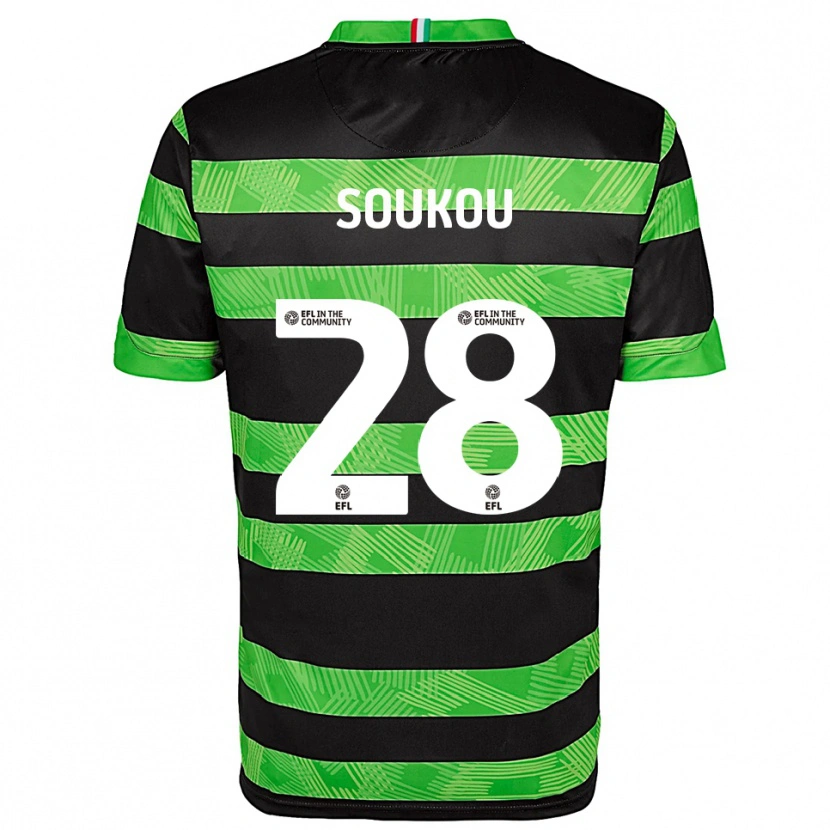 Danxen Homem Camisola Shaun Soukou #28 Preto Verde Alternativa 2025/26 Camisa Brasil