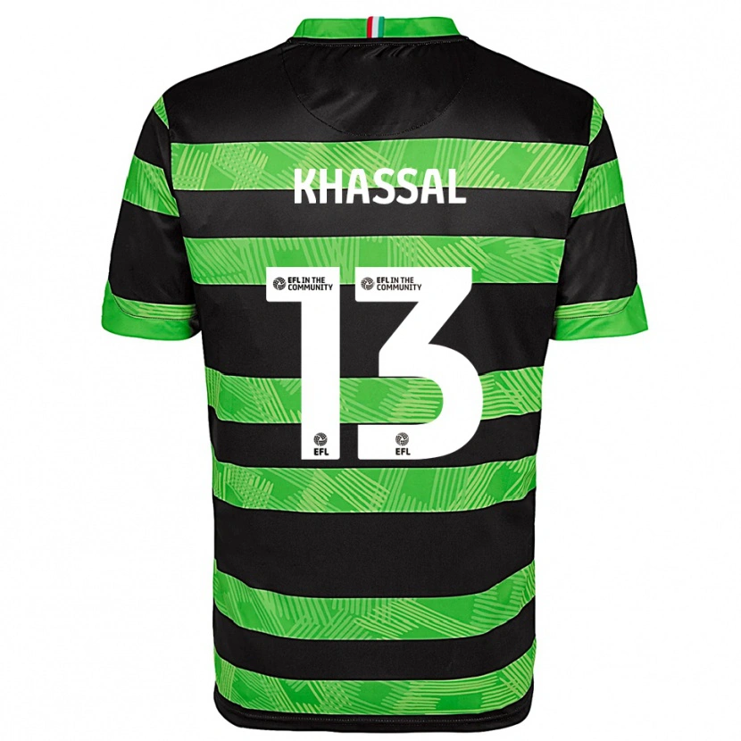 Danxen Homem Camisola Cherelle Khassal #13 Preto Verde Alternativa 2025/26 Camisa Brasil