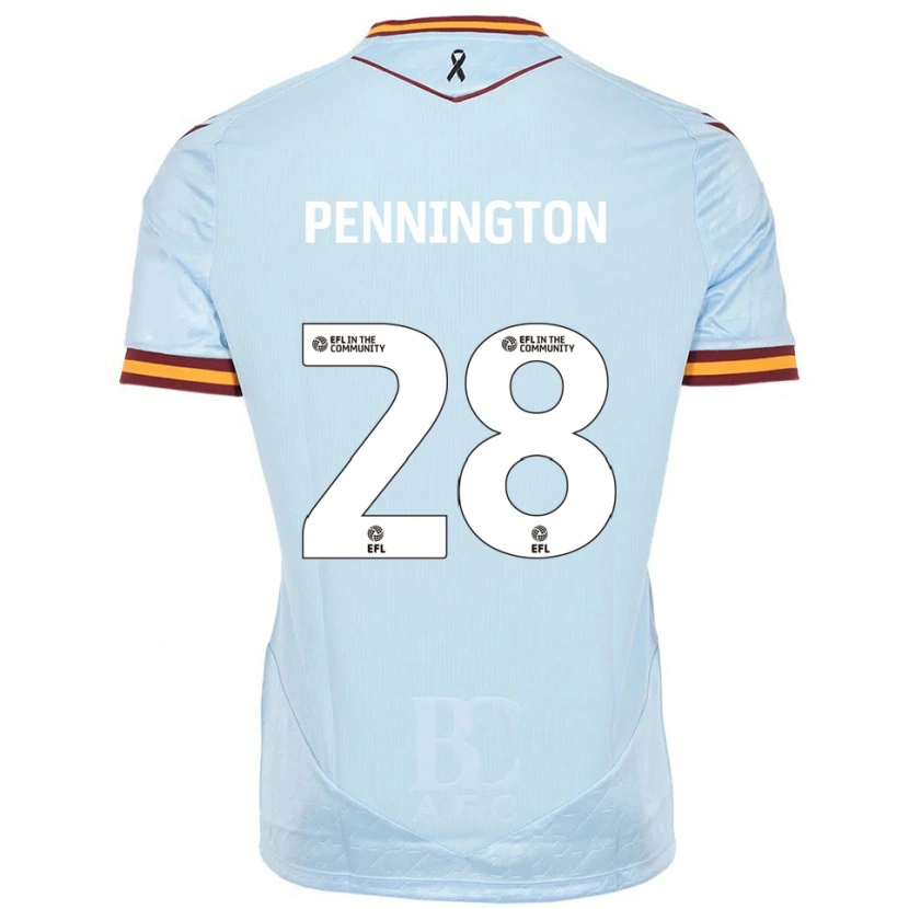 Danxen Homem Camisola Matthew Pennington #28 Azul Celeste Alternativa 2025/26 Camisa Brasil