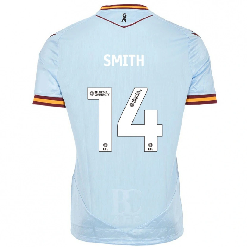 Danxen Homem Camisola Tyler Smith #14 Azul Celeste Alternativa 2025/26 Camisa Brasil