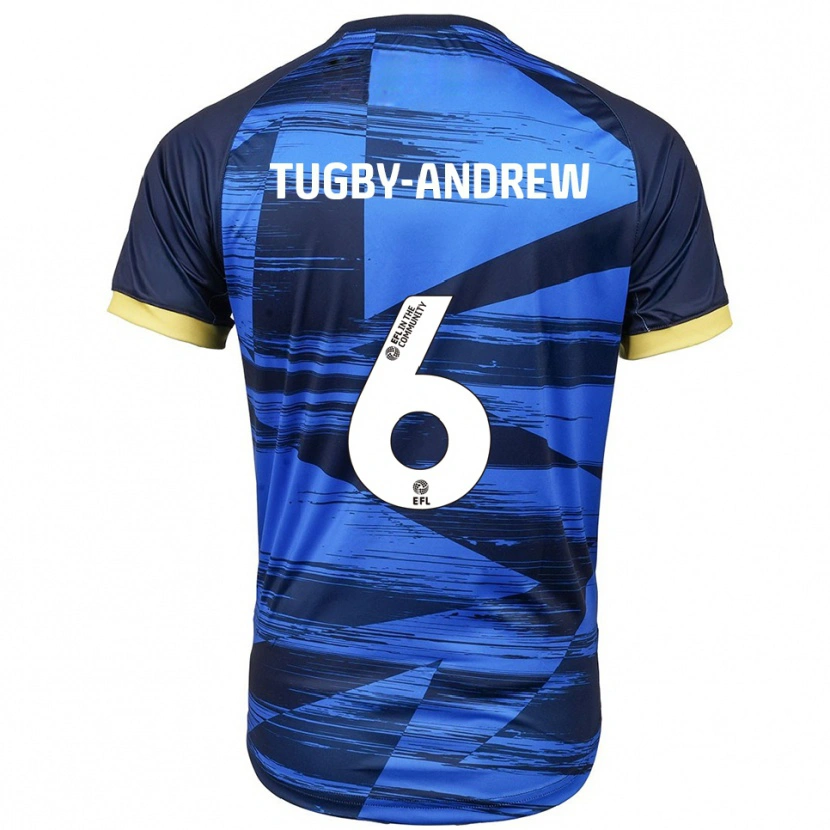 Danxen Homem Camisola Jessica Tugby-Andrew #6 Azul Marinho Alternativa 2025/26 Camisa Brasil