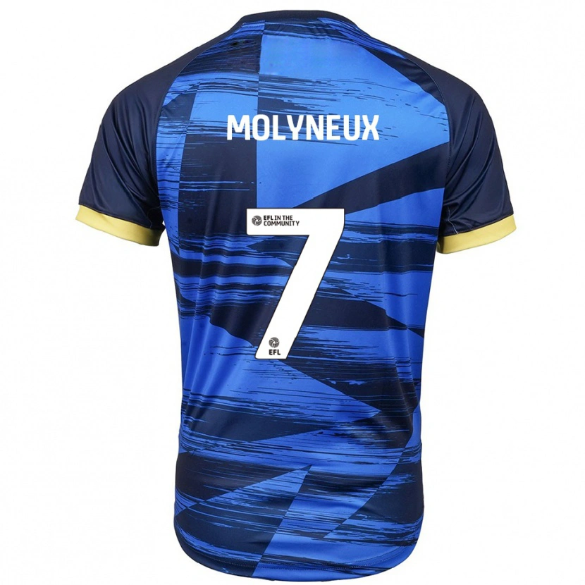 Danxen Homem Camisola Luke Molyneux #7 Azul Marinho Alternativa 2025/26 Camisa Brasil