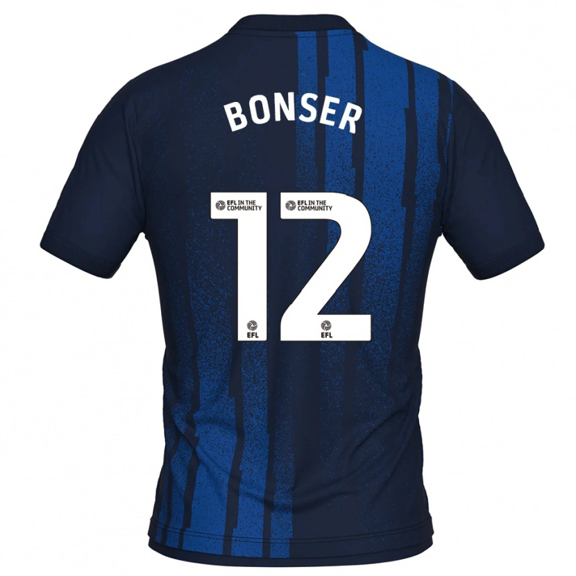 Danxen Homem Camisola Louis Bonser #12 Azul Marinho Branco Alternativa 2025/26 Camisa Brasil