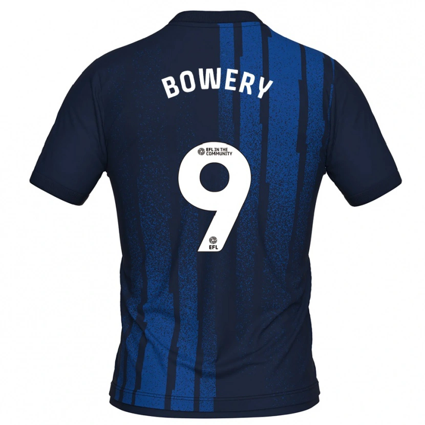 Danxen Homem Camisola Jordan Bowery #9 Azul Marinho Branco Alternativa 2025/26 Camisa Brasil