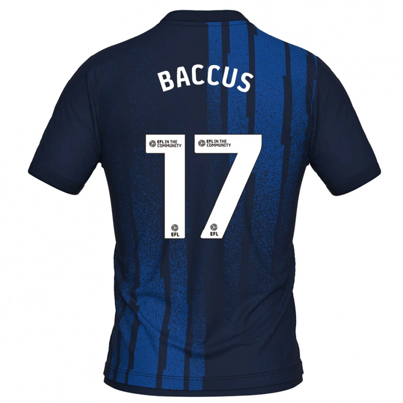 Danxen Homem Camisola Keanu Baccus #17 Azul Marinho Branco Alternativa 2025/26 Camisa Brasil