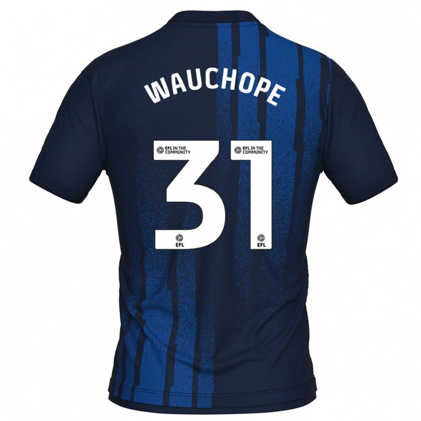 Danxen Homem Camisola Darien Wauchope #31 Azul Marinho Branco Alternativa 2025/26 Camisa Brasil