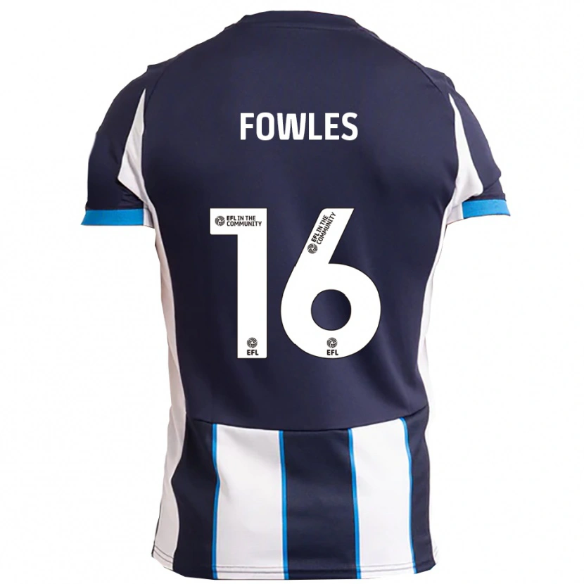 Danxen Homem Camisola Josh Fowles #16 Branco Azul Marinho Alternativa 2025/26 Camisa Brasil