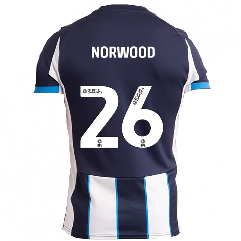 Danxen Homem Camisola Oliver Norwood #26 Branco Azul Marinho Alternativa 2025/26 Camisa Brasil