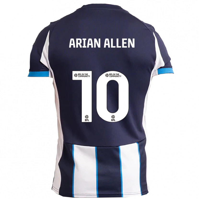 Danxen Homem Camisola Arian Allen #10 Branco Azul Marinho Alternativa 2025/26 Camisa Brasil