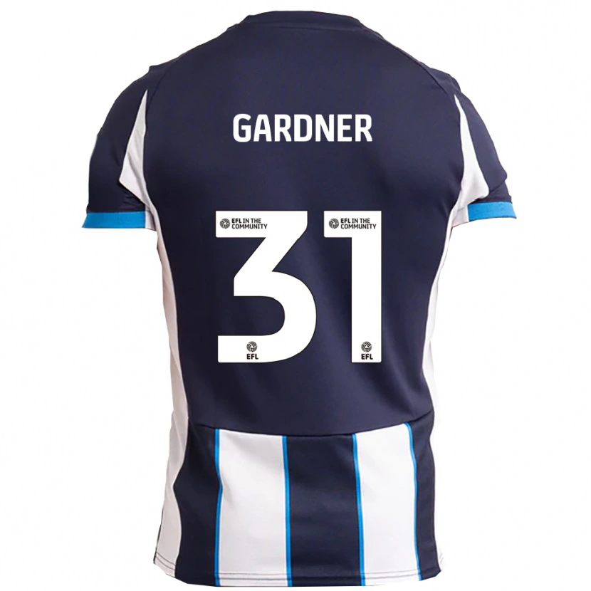 Danxen Homem Camisola Che Gardner #31 Branco Azul Marinho Alternativa 2025/26 Camisa Brasil