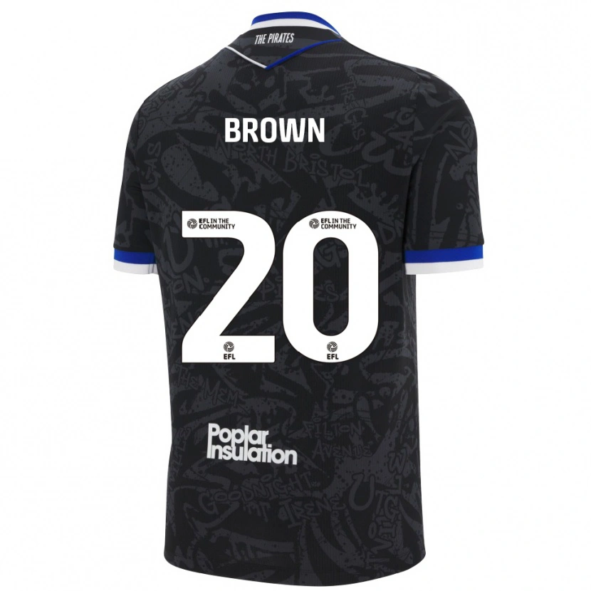 Danxen Homem Camisola Jevani Brown #20 Preto Branco Alternativa 2025/26 Camisa Brasil
