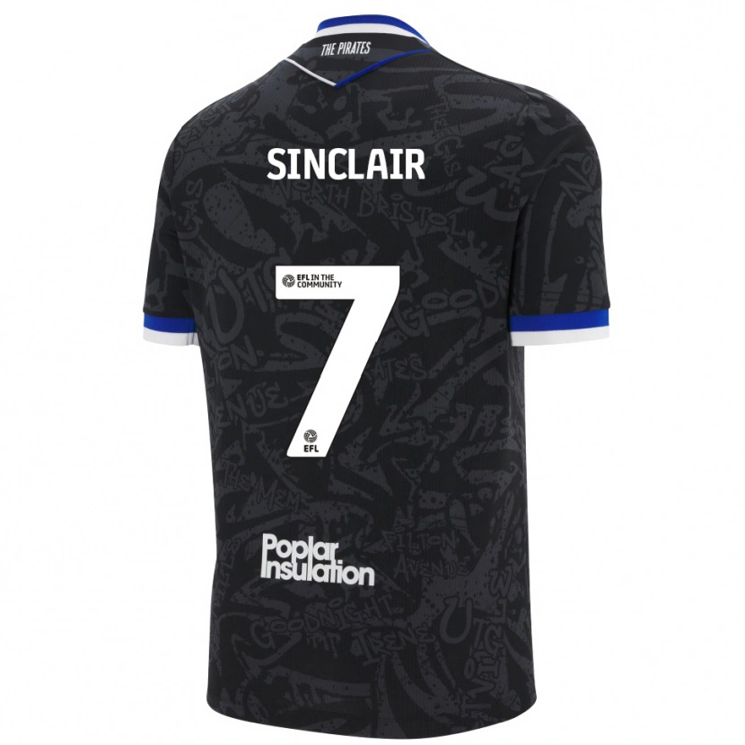Danxen Homem Camisola Scott Sinclair #7 Preto Branco Alternativa 2025/26 Camisa Brasil