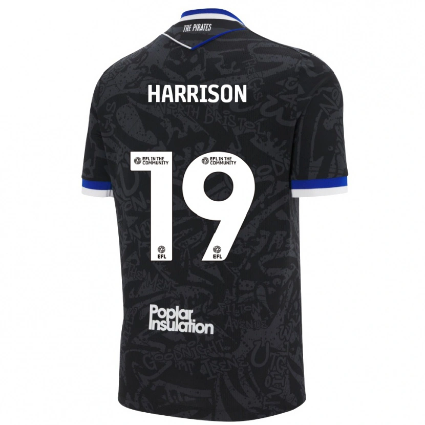 Danxen Homem Camisola Ellis Harrison #19 Preto Branco Alternativa 2025/26 Camisa Brasil